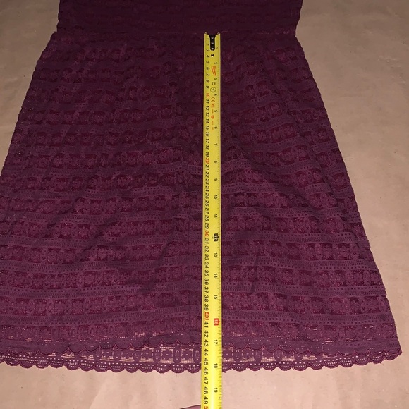 Free People | Maroon/Wine | Lace Dress - Picture 6 of 7